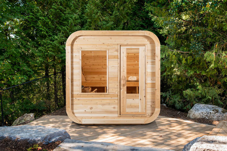 Canadian Timber Collection luna sauna leisurecraft europe modern design saunas white cedar